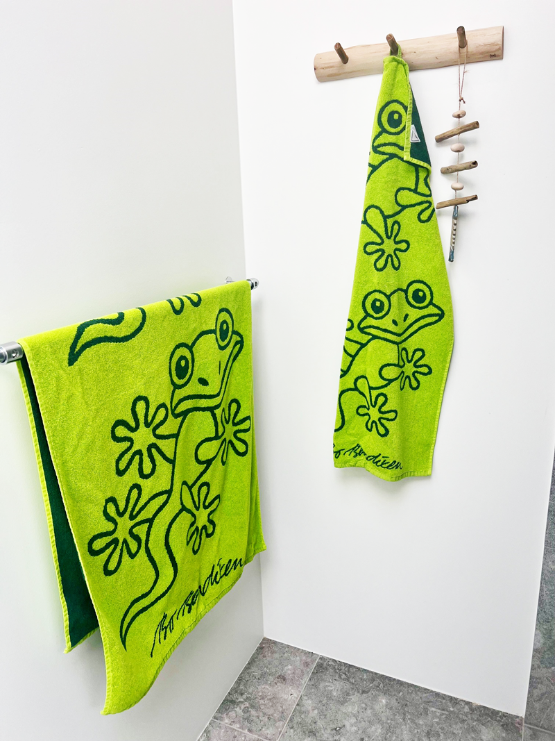 HÅNDKLÆDE GEKKO LIME 70 X 140  3