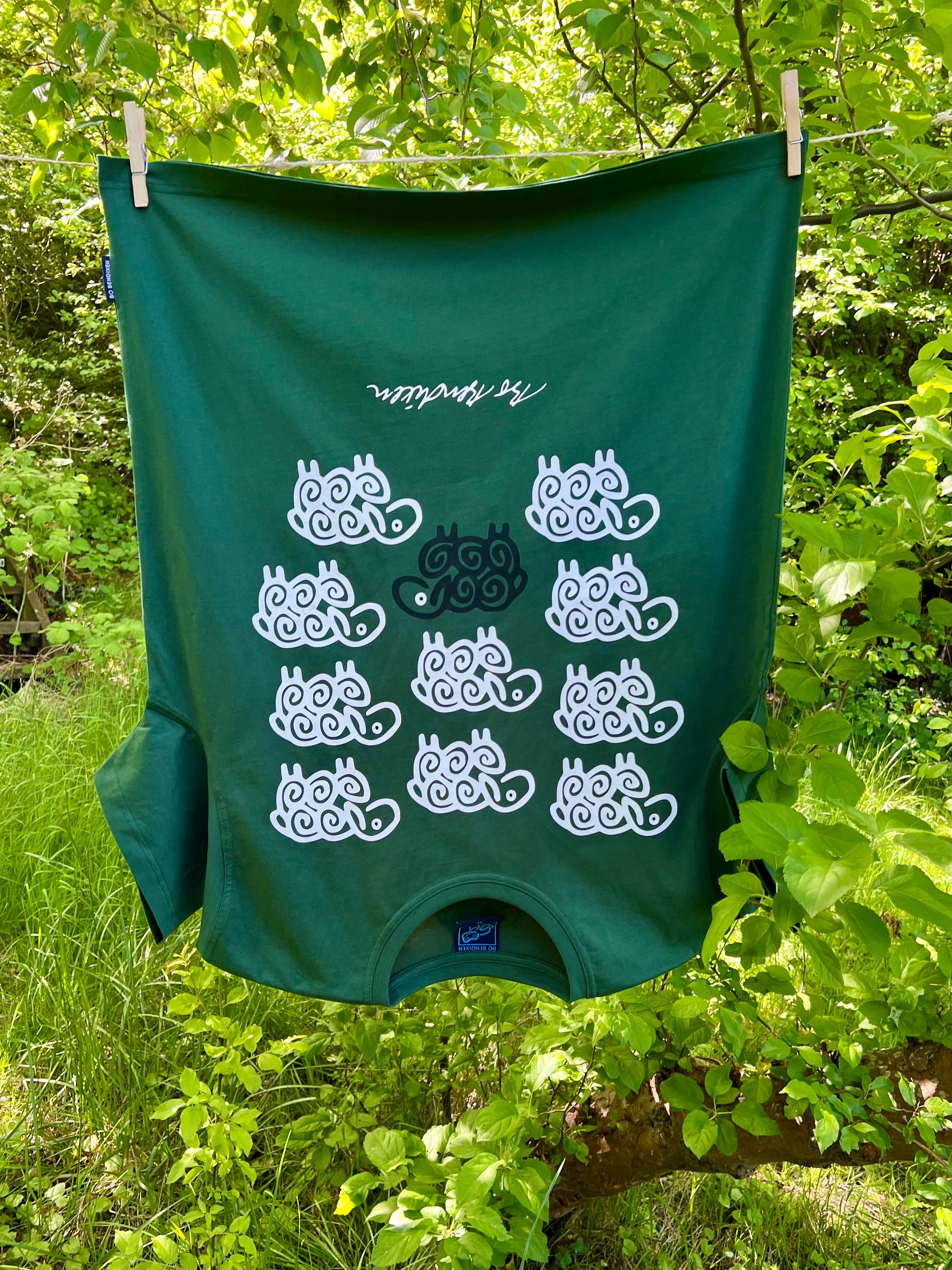 T-SHIRT VOKSEN BLACK SHEEP GRØN 3