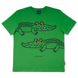 T-SHIRT VOKSEN KROKODILLE GRØN 1