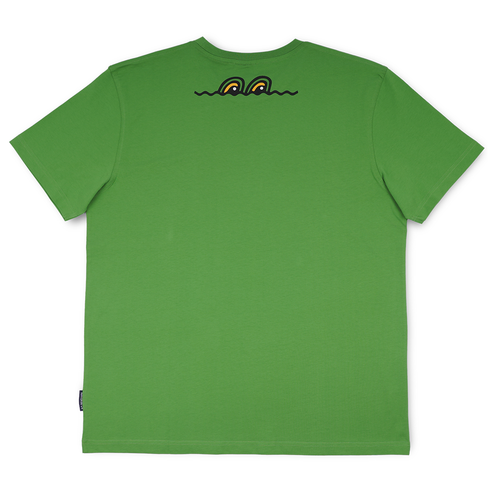 T-SHIRT VOKSEN KROKODILLE GRØN 2