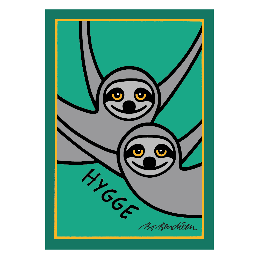 POSTKORT LAZY GUY  1