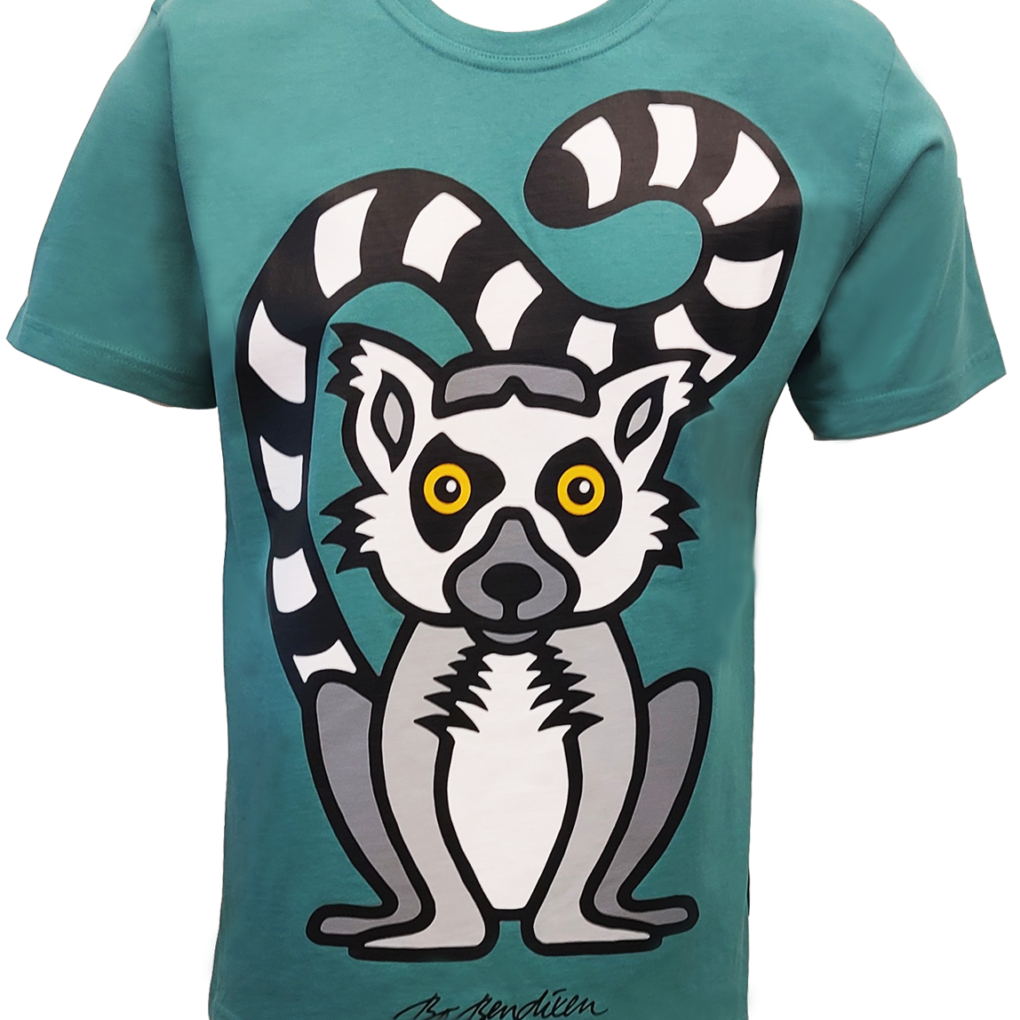 T-SHIRT VOKSEN LEMUR TURKIS 1