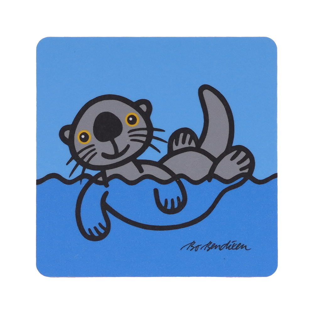 COASTER SEA OTTER 9X9 CM