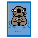 POSTKORT HAVODDER M BABY BLÅ  1