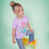 T-SHIRT KIDS MERMAID PURPLE