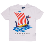 T-SHIRT KIDS DRAGON SHIP WHITE