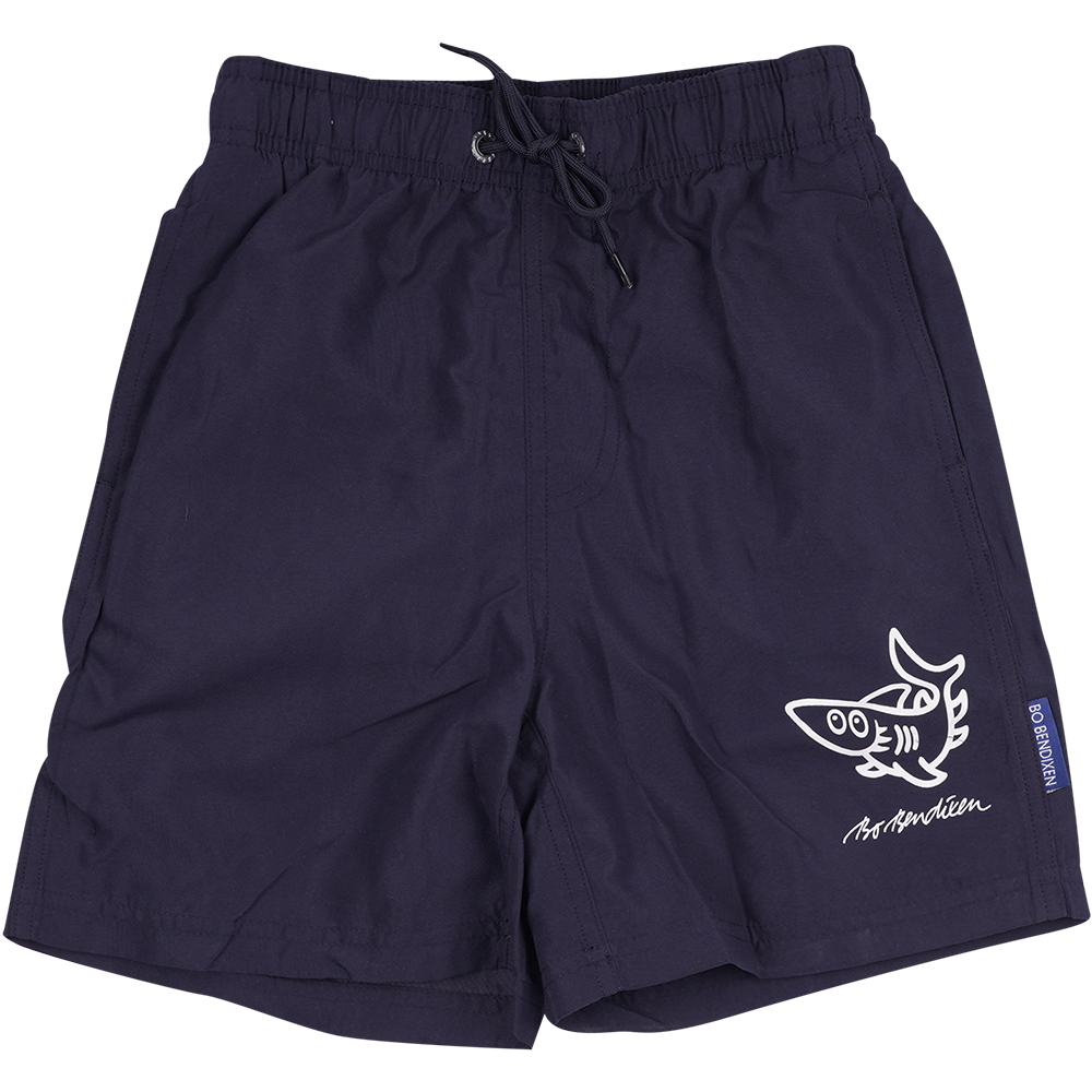BADESHORTS VOKSEN SJOV HAJ NAVY 1