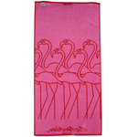 HÅNDKLÆDE FLAMINGO RØD 70 X 140  2