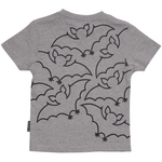 T-SHIRT BØRN FLAGERMUS GRÅ 2