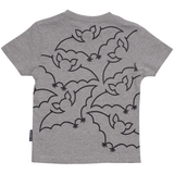 T-SHIRT BØRN FLAGERMUS GRÅ 2