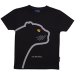 T-SHIRT BØRN PANTER SORT 1
