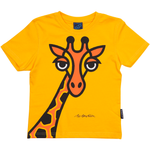 T-SHIRT BØRN GIRAF GUL 1