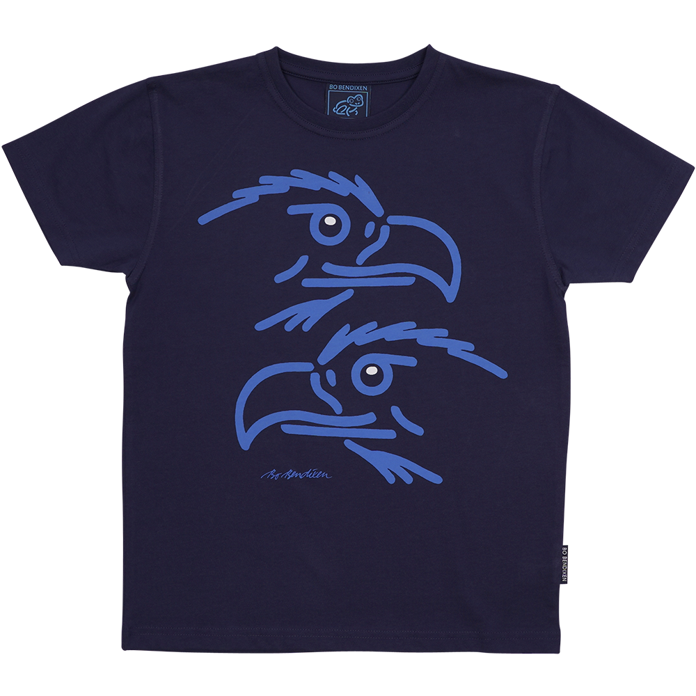 T-SHIRT BØRN 2 ØRNE NAVY 1