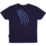 T-SHIRT BØRN TIGER HOVED MØRKEBLÅ 2