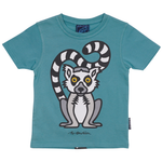 T-SHIRT BØRN LEMUR TURKIS 1