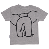 T-SHIRT BØRN ELEFANT GRÅ 3