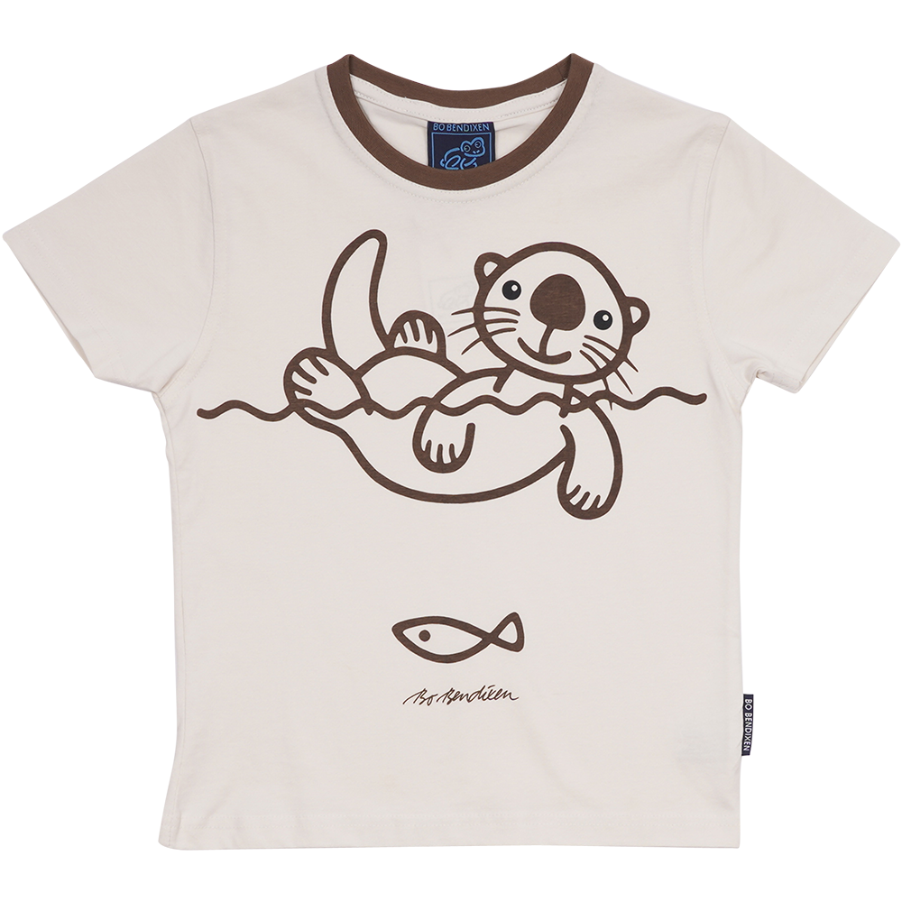 T-SHIRT KIDS SEA OTTER BEIGE
