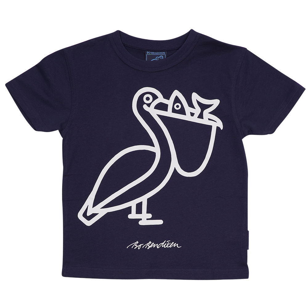 T-SHIRT BØRN PELIKAN NAVY 1