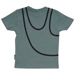 T-SHIRT BØRN LAZY GUY GRØN 2