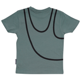 T-SHIRT BØRN LAZY GUY GRØN 2