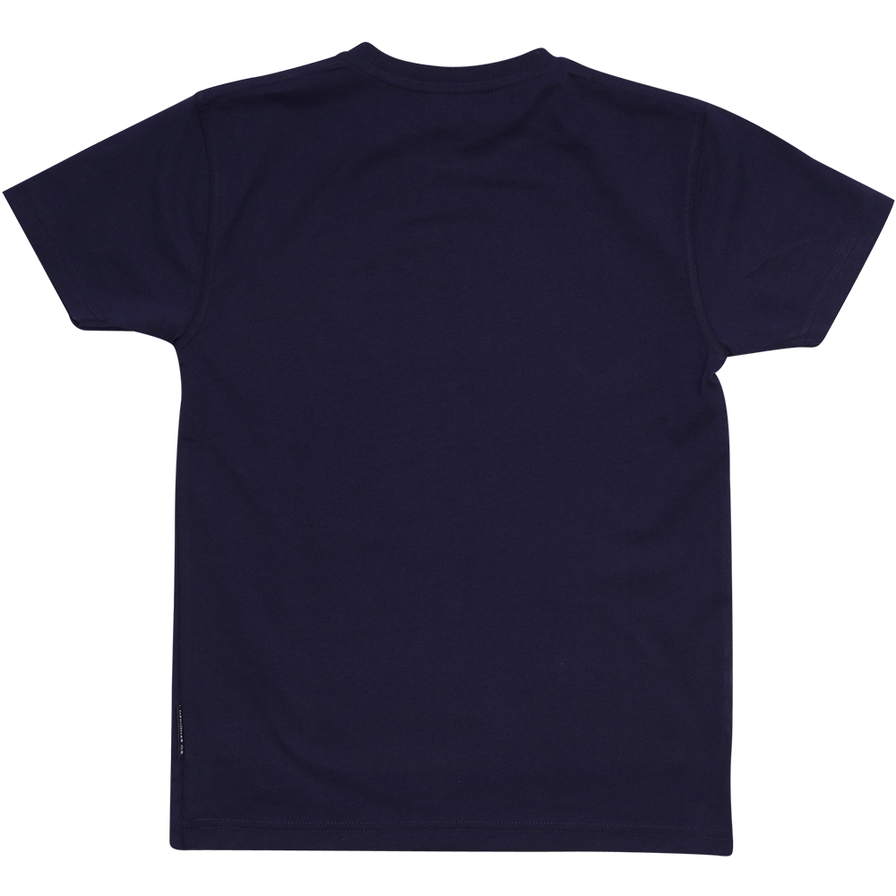 T-SHIRT VOKSEN HVID VIKINGEHOVED NAVY 2