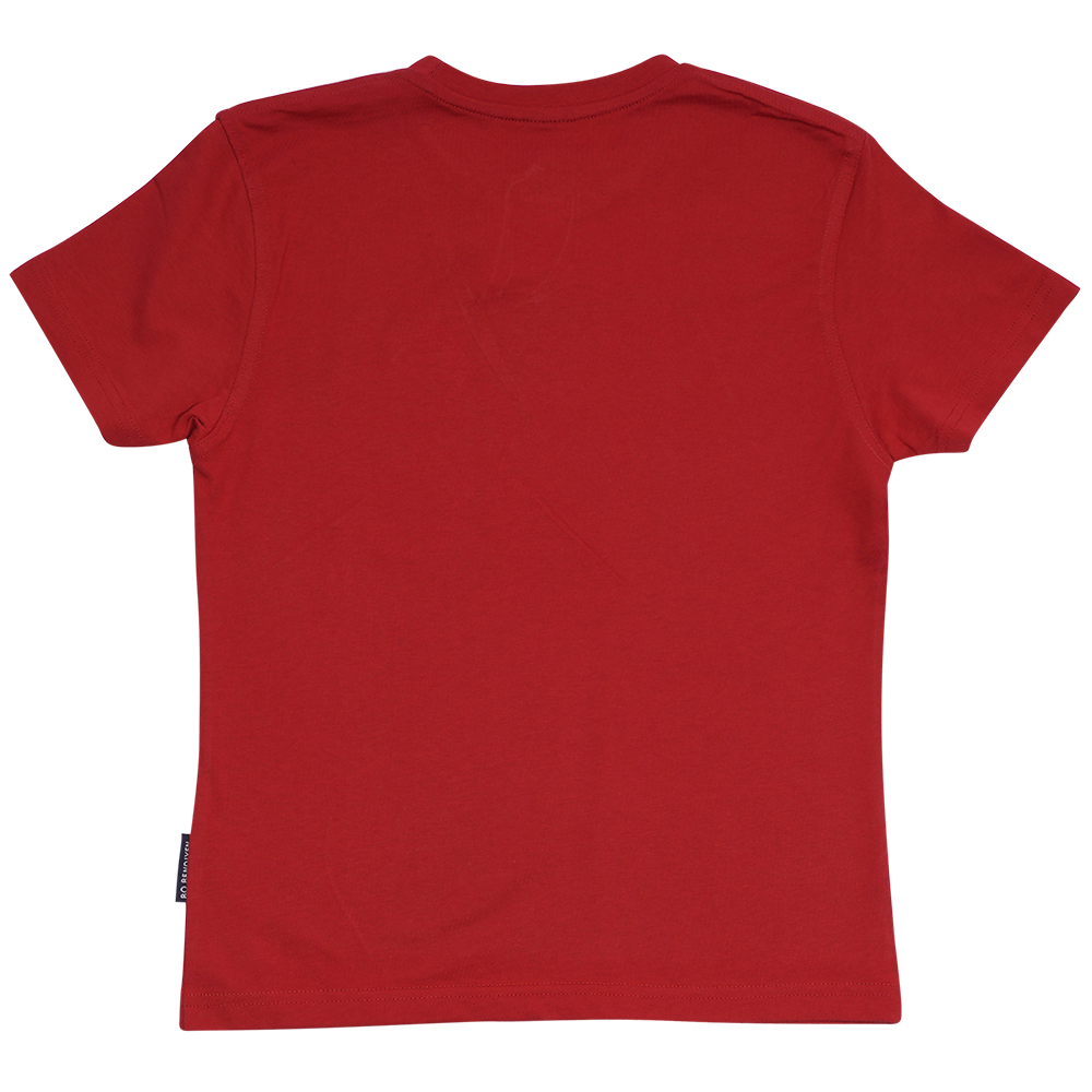 T-SHIRT BØRN VIKINGESKIB RØD 2