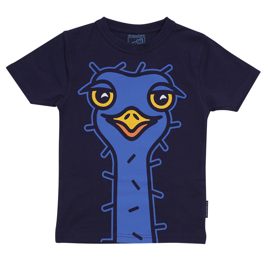 T-SHIRT BØRN STRUDS NAVY 1