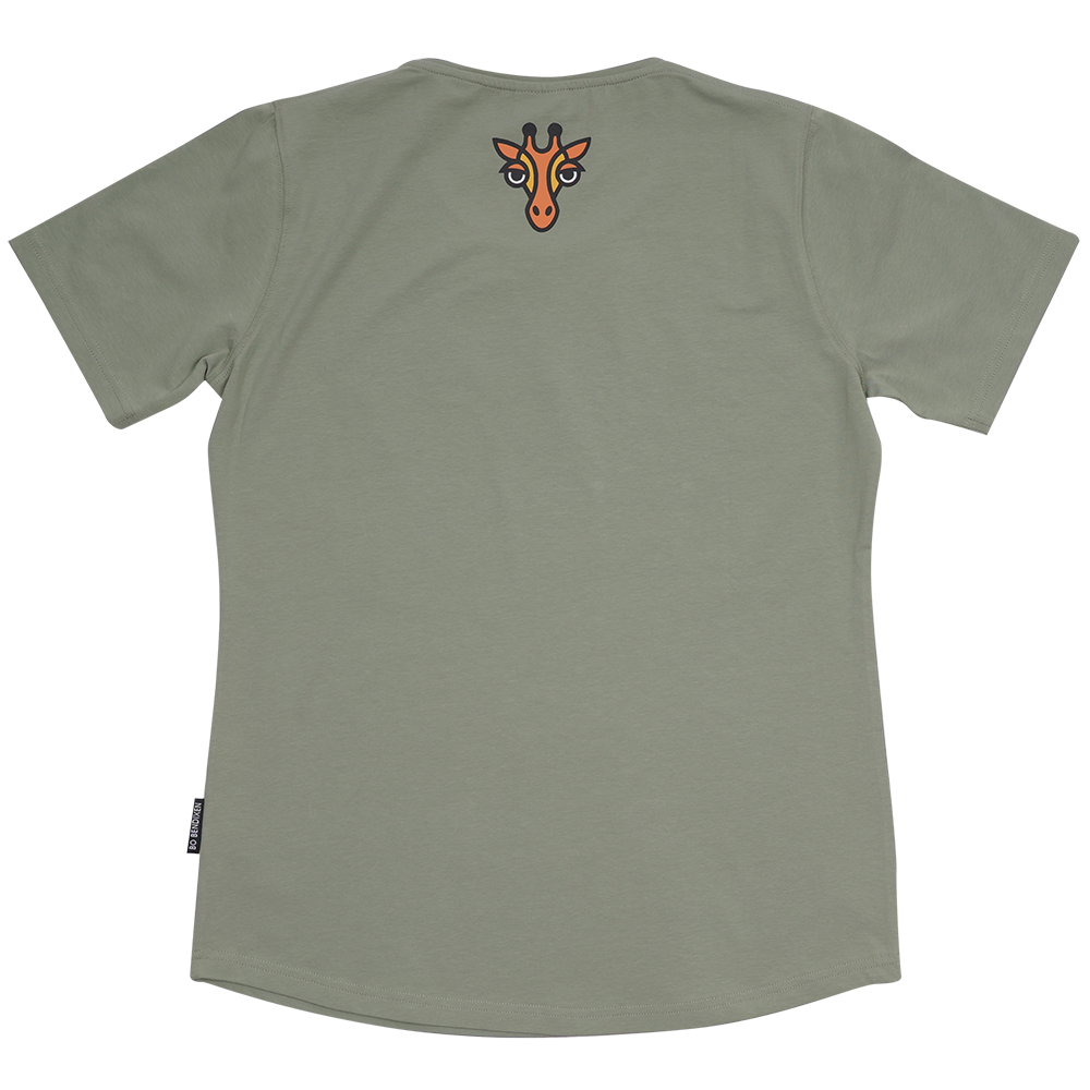 T-SHIRT SLIM FIT GIRAF GRØN 2