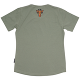 T-SHIRT SLIM FIT GIRAF GRØN 2