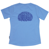T-SHIRT SLIM FIT PINDSVIN LYSEBLÅ 2