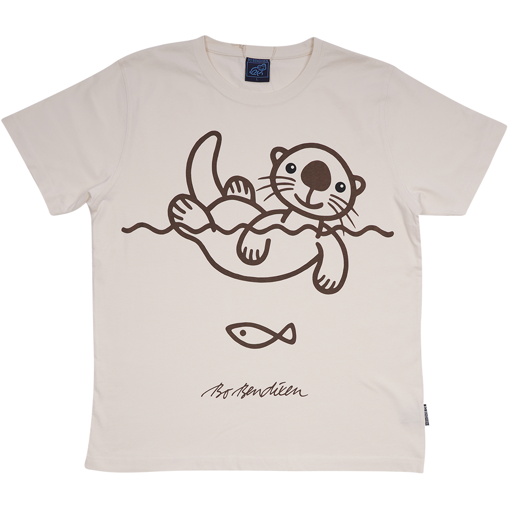 T-SHIRT ADULT SEA OTTER BEIGE