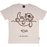 T-SHIRT ADULT SEA OTTER BEIGE