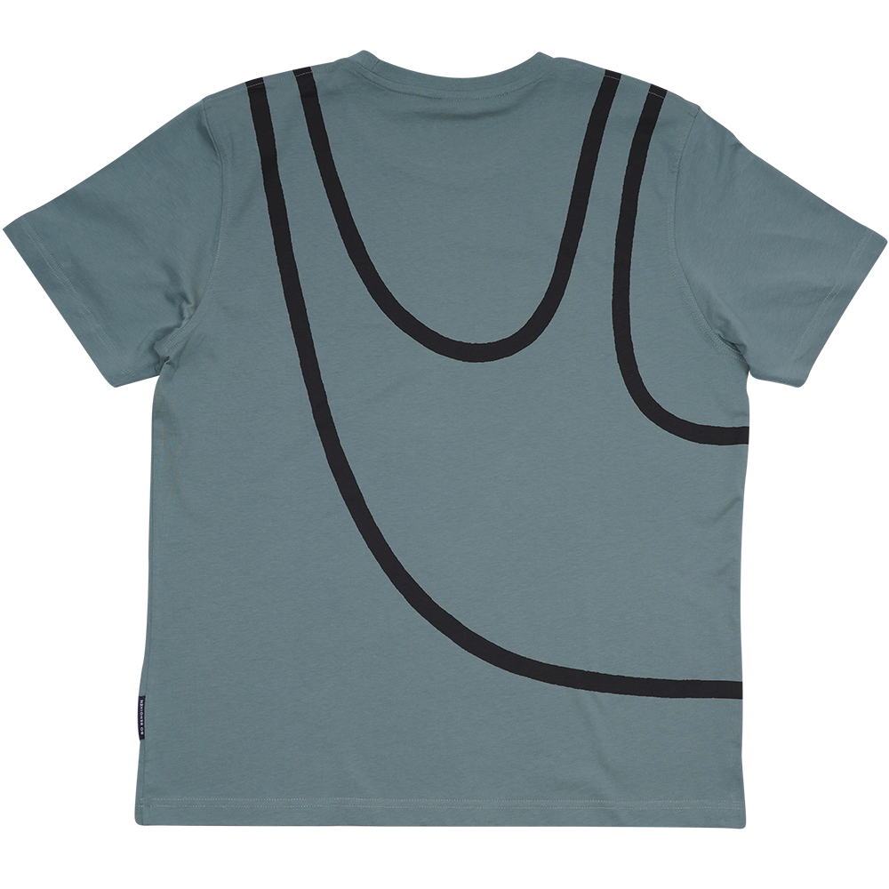 T-SHIRT VOKSEN LAZY GUY GRØN 2