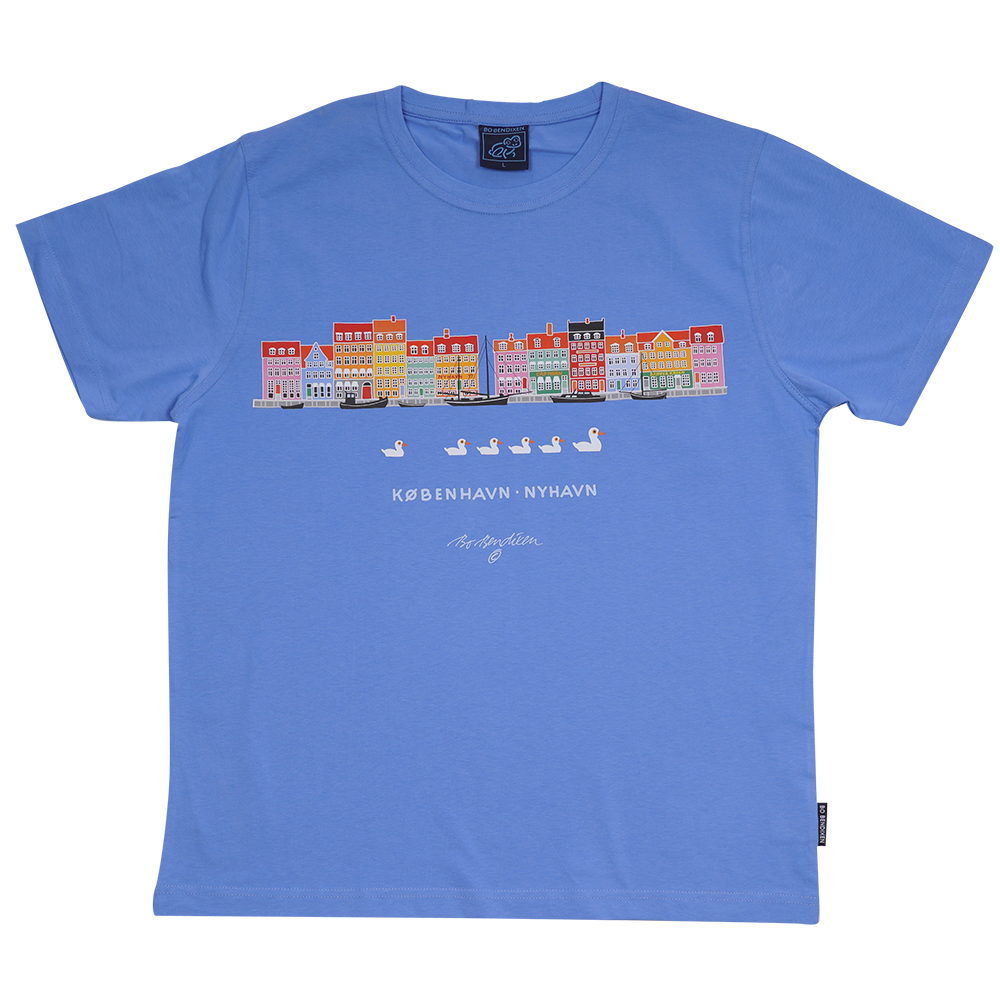 T-SHIRT BØRN NYHAVN BLÅ 1