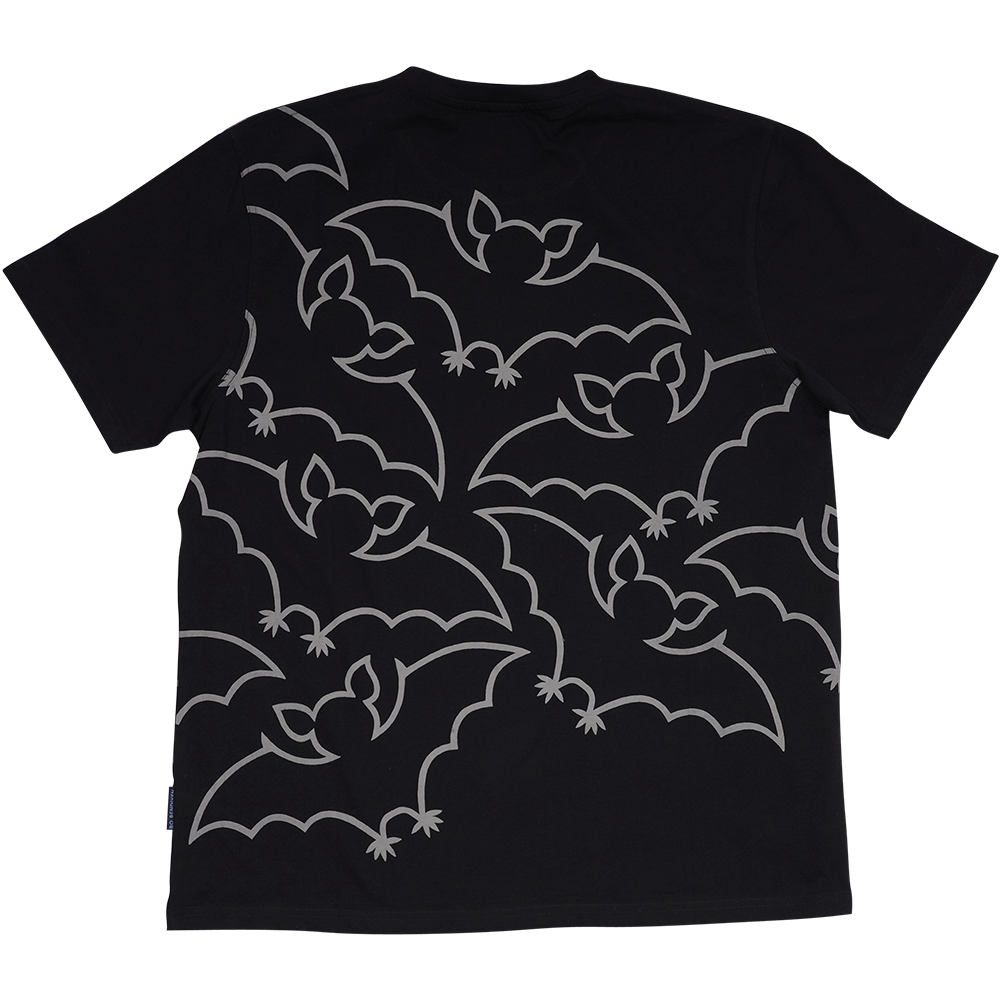 T-SHIRT VOKSEN FLAGERMUS SORT 2