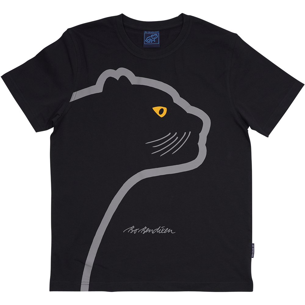 T-SHIRT VOKSEN PANTER SORT 1
