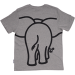 T-SHIRT VOKSEN ELEFANT GRÅ 2