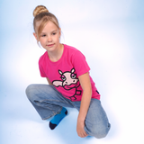 T-SHIRT KIDS HIPPO PINK