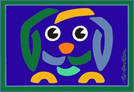 POSTKORT HUND NAVY  1