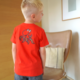 T-SHIRT KIDS OCTOPUS RED