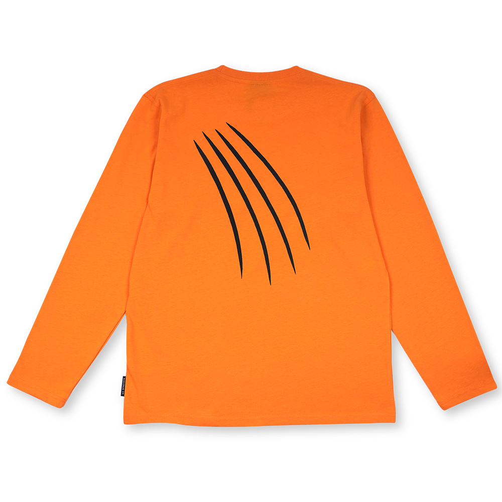 T-SHIRT VOKSEN LANGÆRMET TIGER ORANGE 6